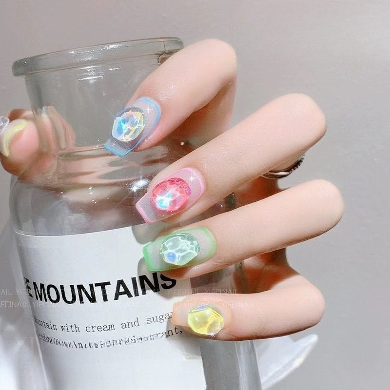 Ripple Pebble Nail Gems