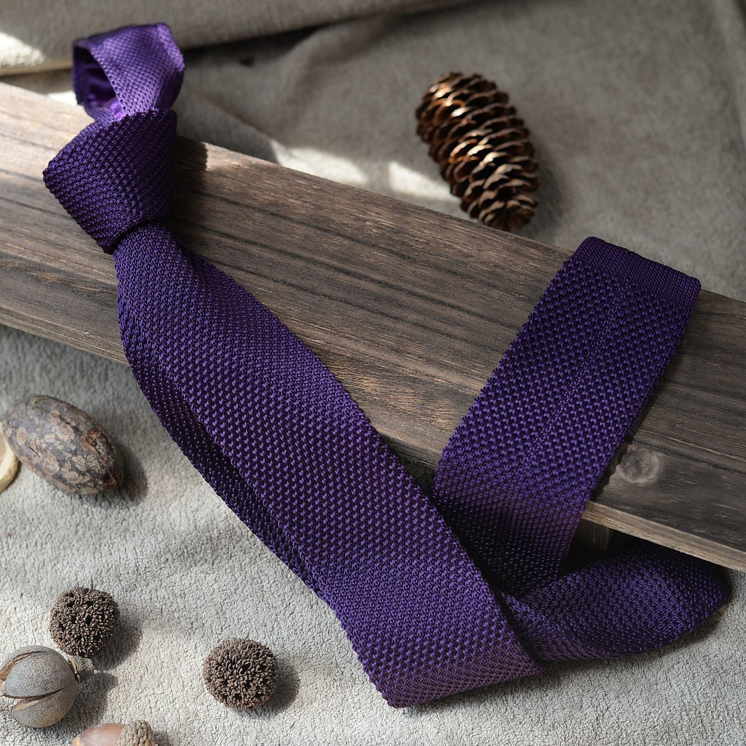 Striped Knit Tie Vintage Style - Modomu