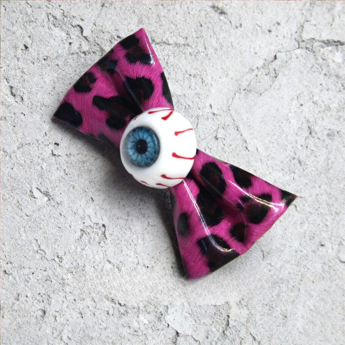 Leopard Eyeball Bow Clip
