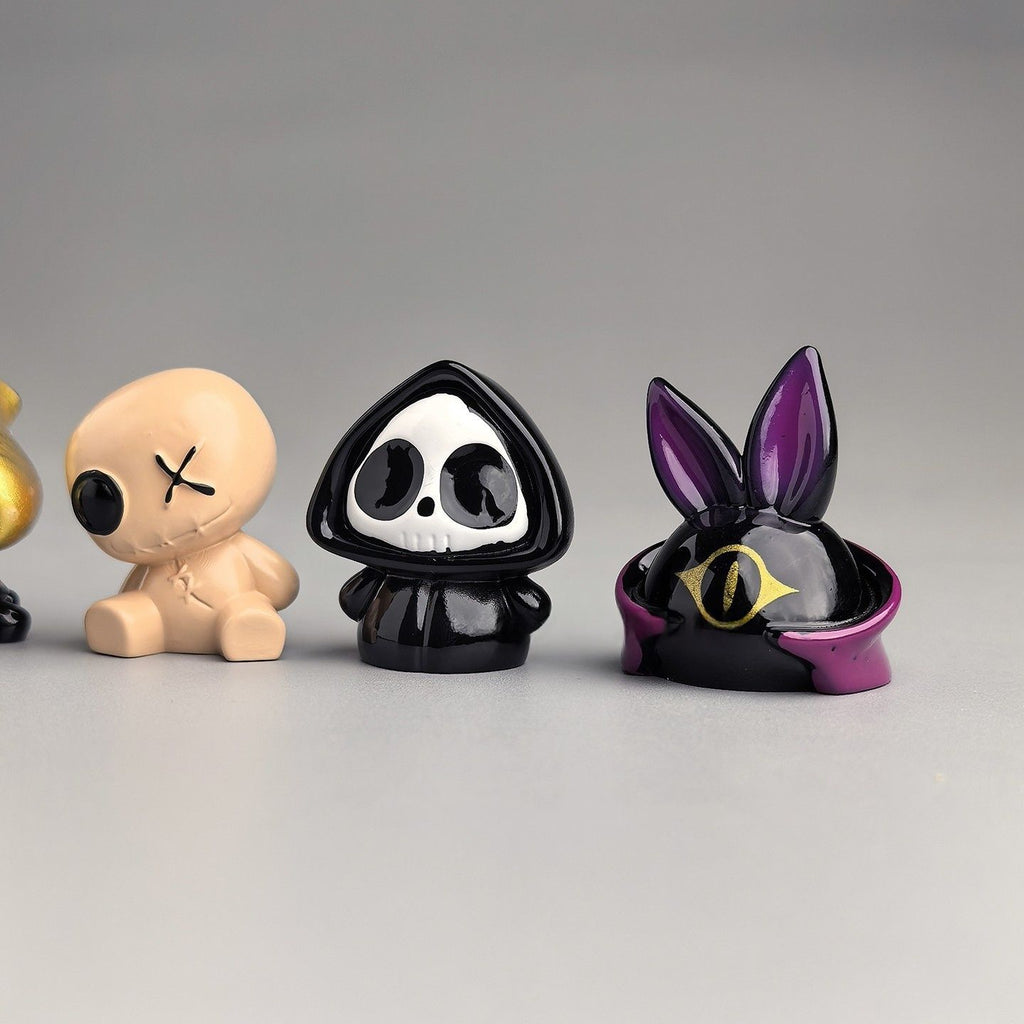 Hooded Cat Desk Figures