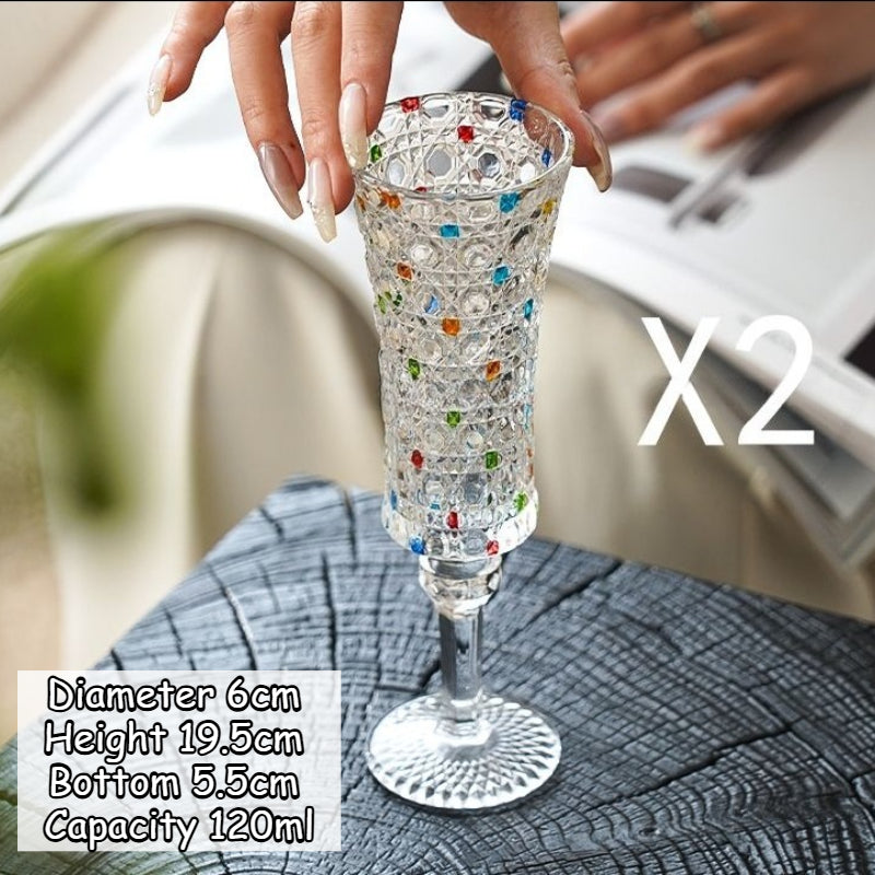 Diamond Relief Champagne Goblet - Modomu