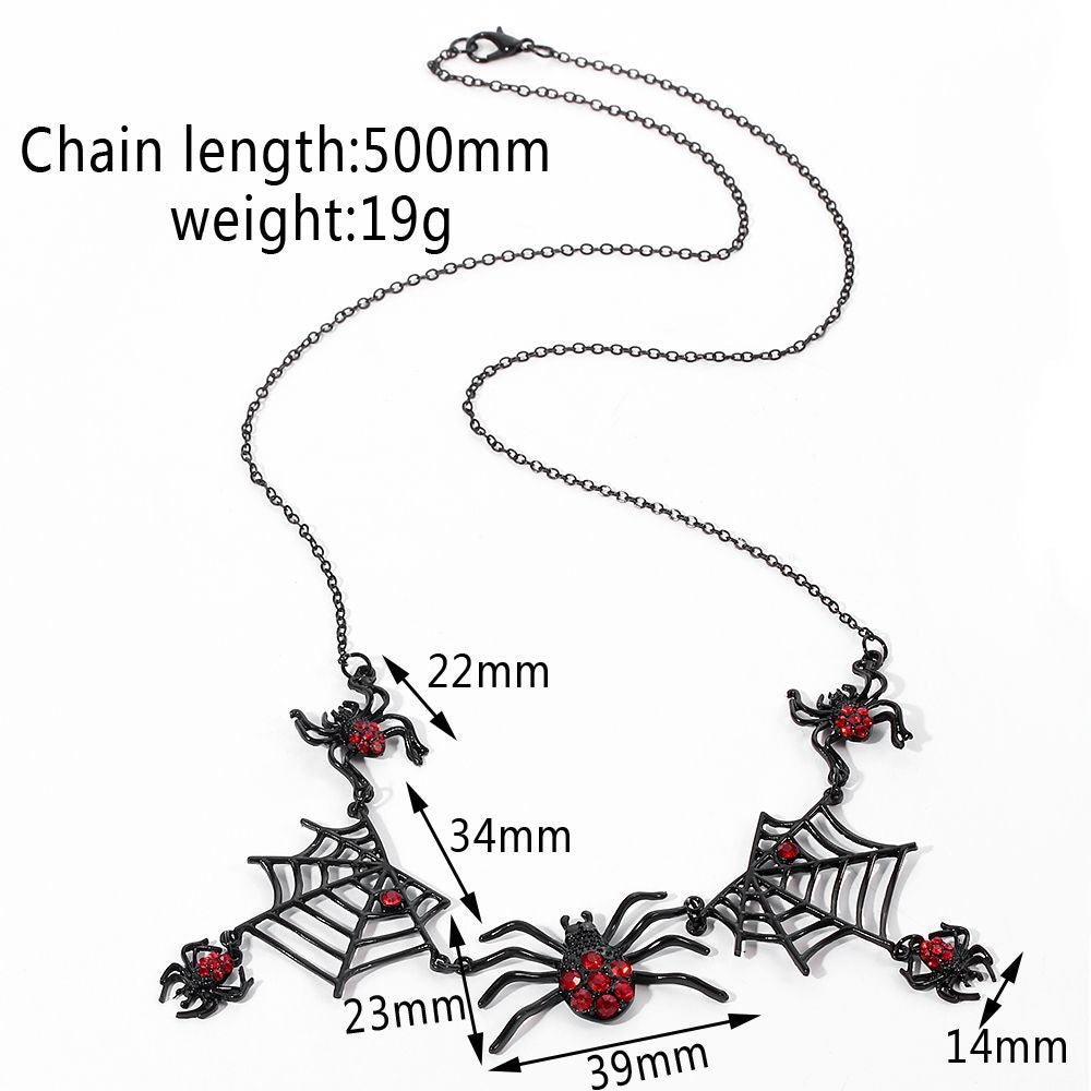 Spider Web Statement Necklace