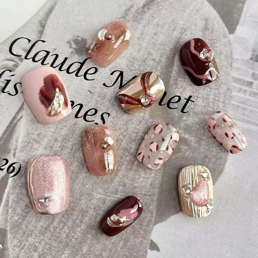 Leopard Cat Eye Nail Stickers