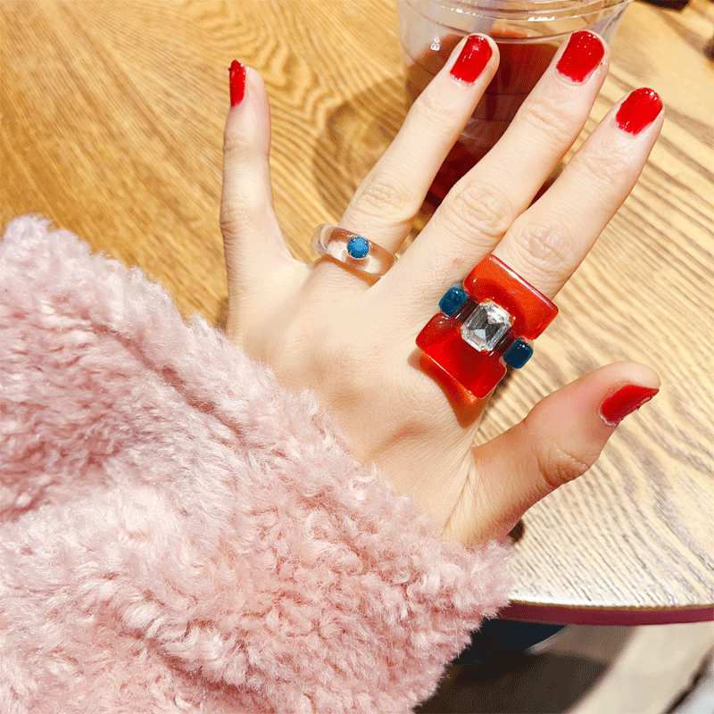 Squared Chunky Stacking Ring