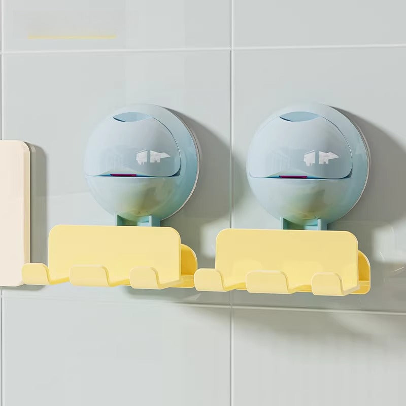 Wall Toothbrush Holder With Hooks - Modomu
