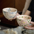 Speckled Glaze Hand-Painted Rice Bowl