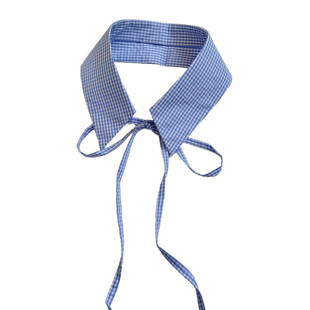 Detachable Plaid Shirt Collar - Modomu