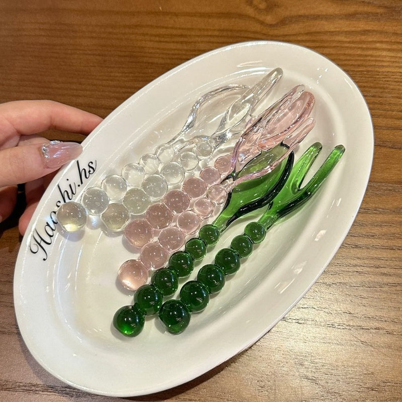 Beaded Handle Dessert Cutlery