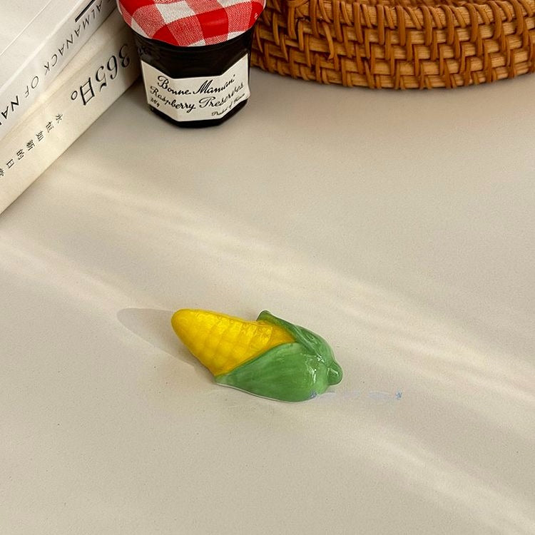 Hand-Painted Vegetable Chopstick Rest