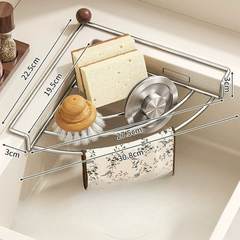 Corner Sink Drain Rack