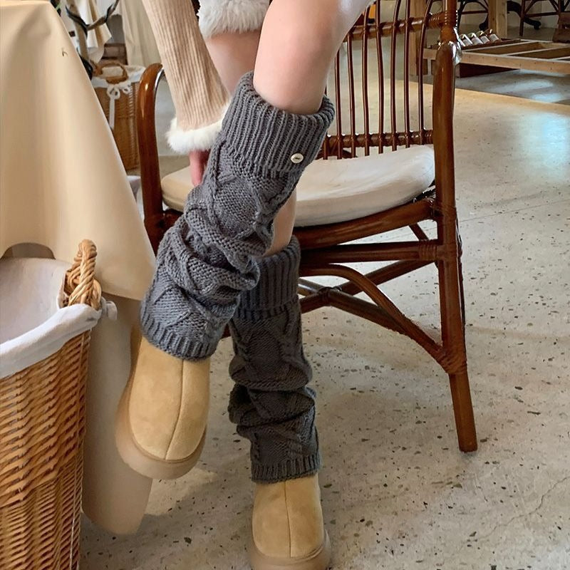 Heavy Knit Stacked Socks - Modomu