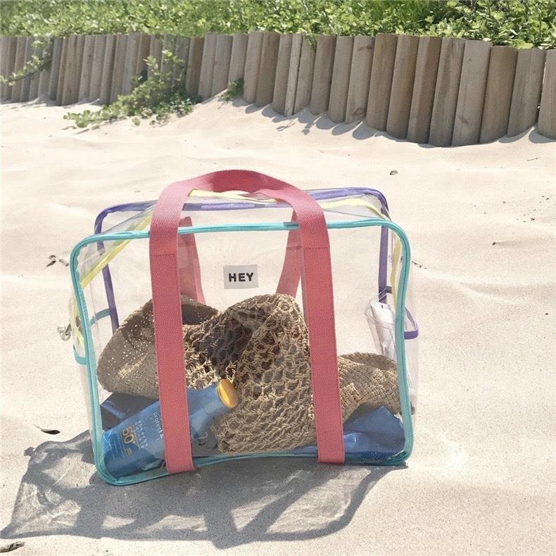 Clear Jelly Beach Tote