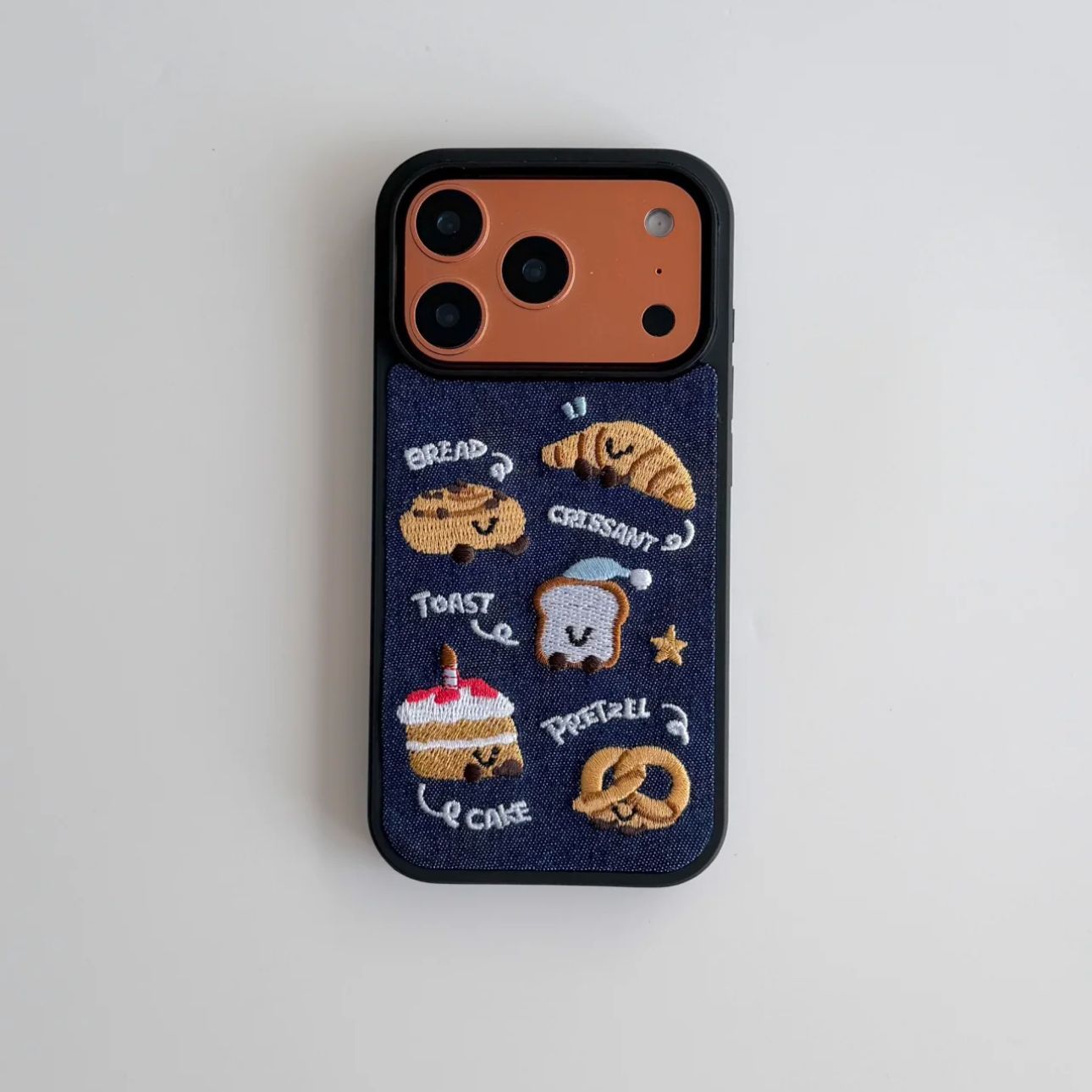 Embroidery Bread English Phone Case