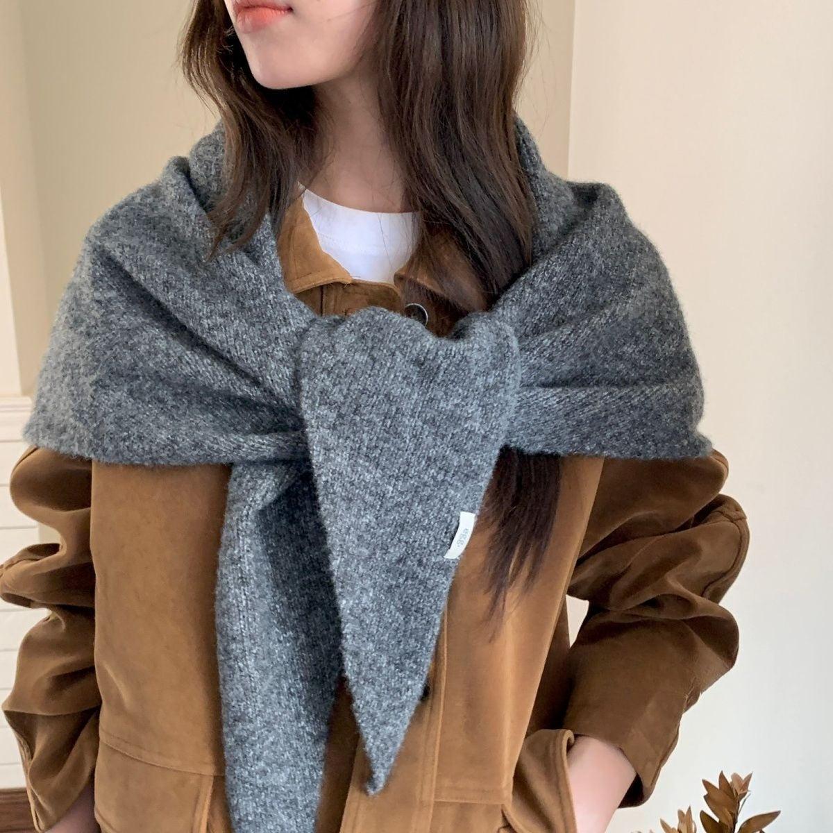 Retro Triangle Scarf Warm Shawl