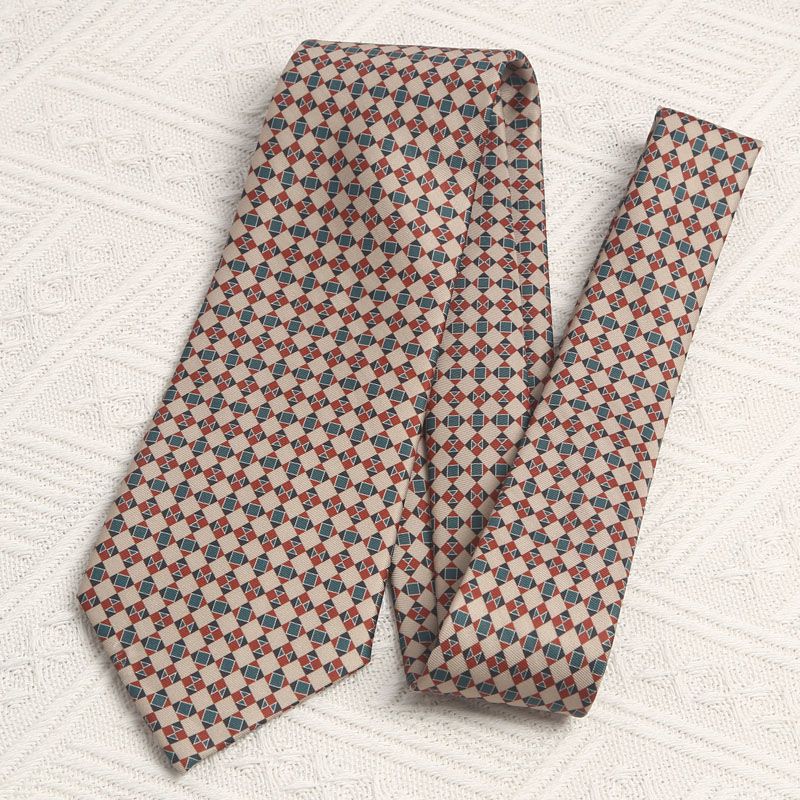 Retro Silk Look Mens Tie - Modomu