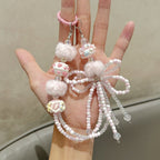 Beaded Phone Lanyard With Bow