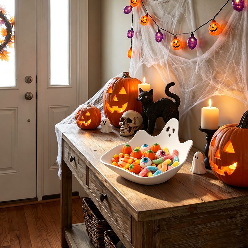 Ghost Shaped Candy Bowl