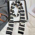 Striped Long Decorative Scarf - Modomu
