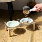 Elevated Ceramic Pet Feeding Bowl