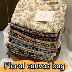 Printed Canvas Slouch Tote