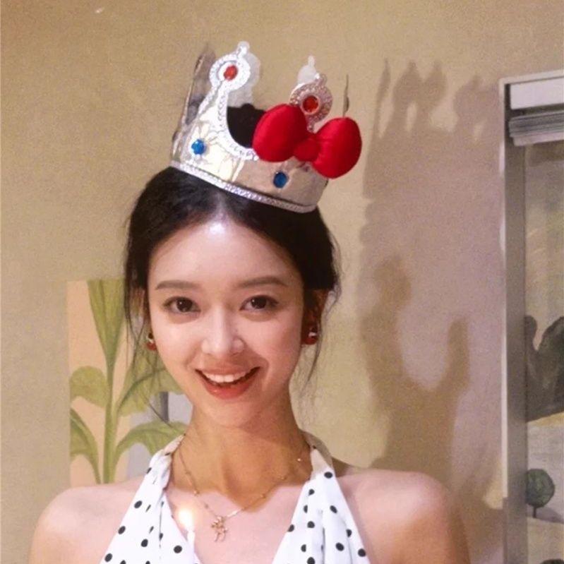 Birthday Crown with Bow Detail