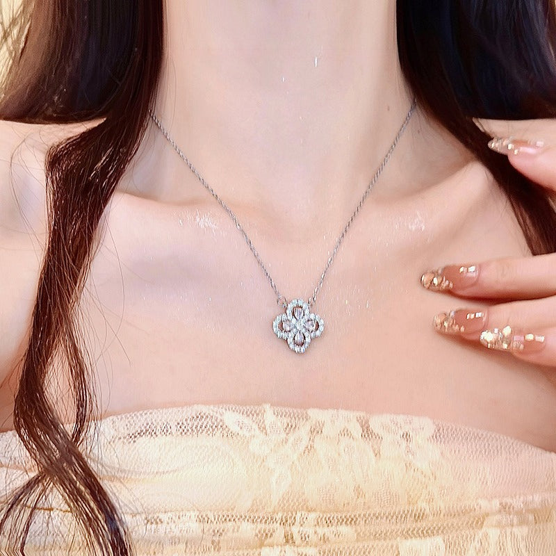 Wisteria Zircon Pendant Necklace - Modomu