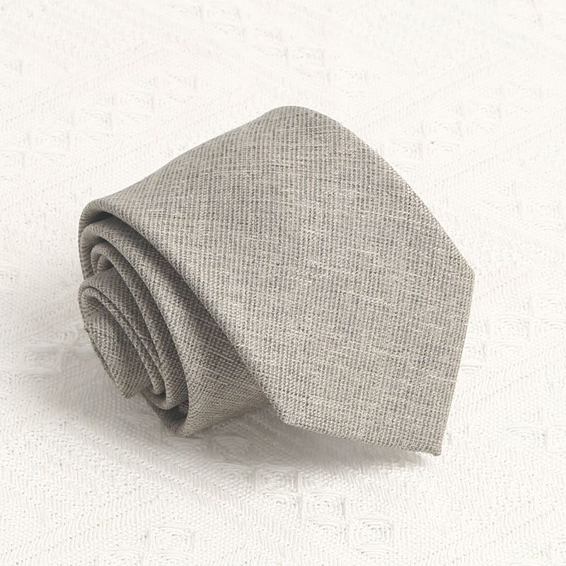 Hand Tied Cotton Linen Tie - Modomu