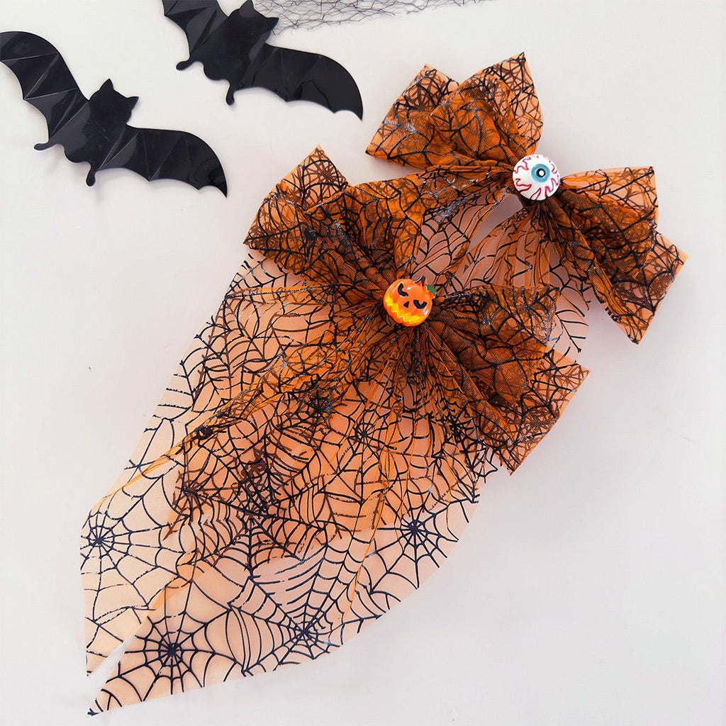 Cobweb Mesh Hair Bow