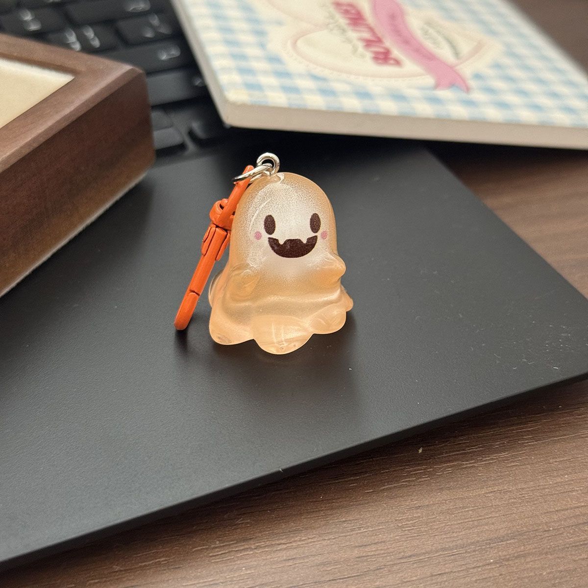 Glowing Ghost Keyring Charm