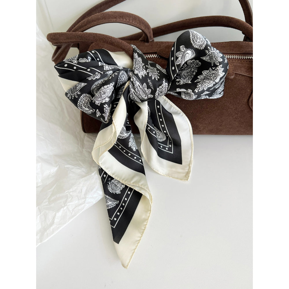Cashew Flower Pattern Silk Scarf - Modomu