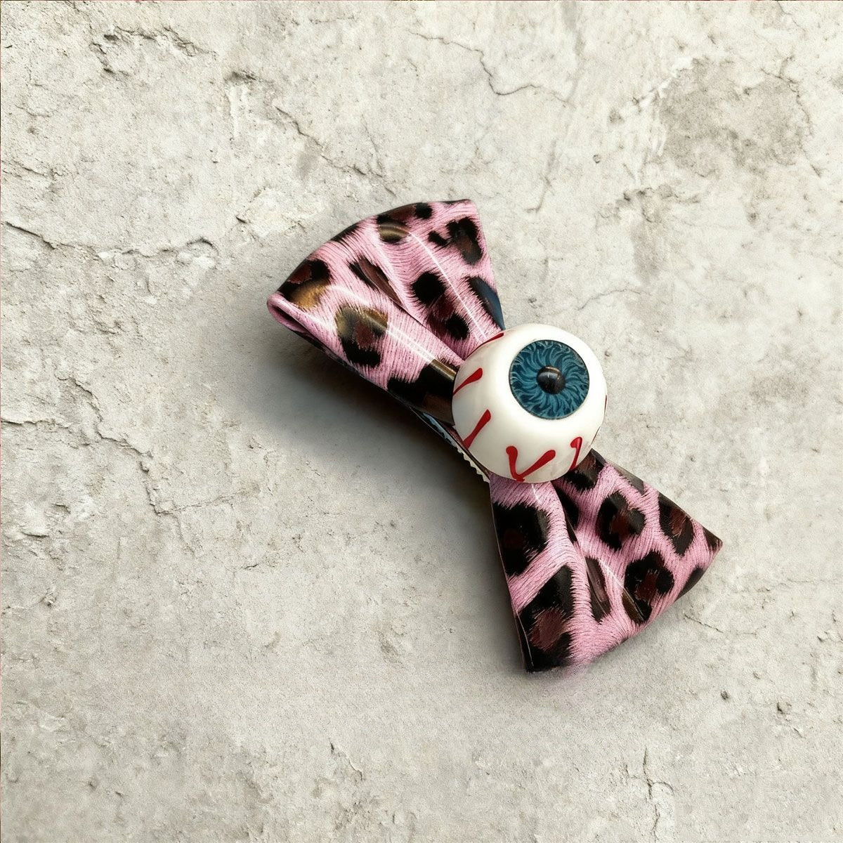Leopard Eyeball Bow Clip