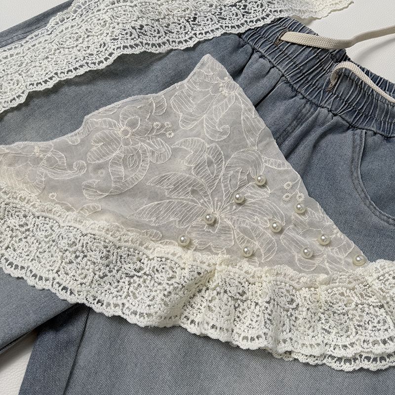 Jacquard Mesh Lace Headscarf