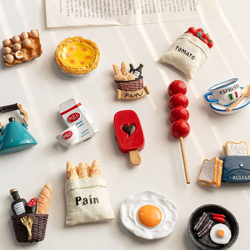 3D Food Fridge Magnet Set - Modomu