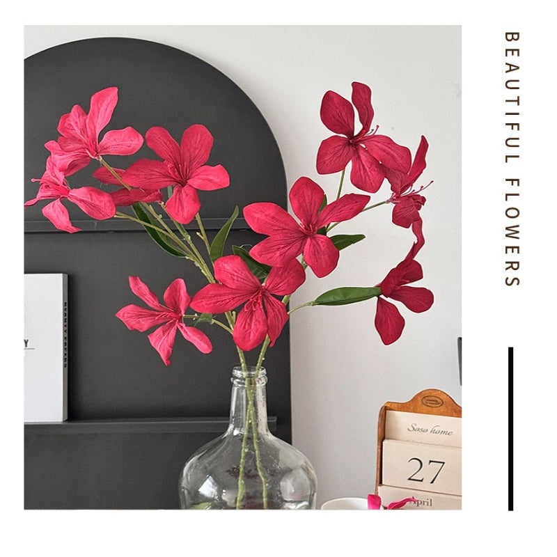 Flame Orchid Artificial Flower Stem - Modomu