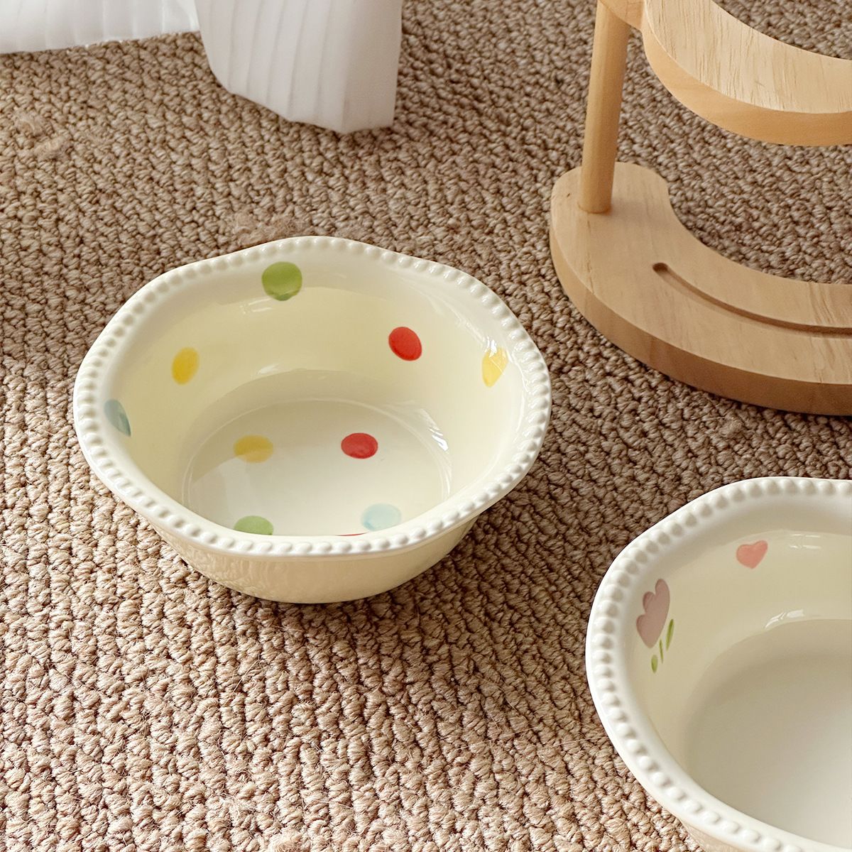 Ceramic Cat Bowl Elevated Stand