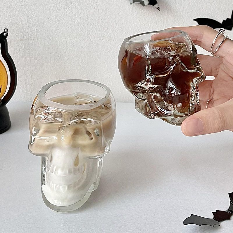 Skull Shaped Drinking Glass