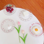 Fine Line Heart Breakfast Plate