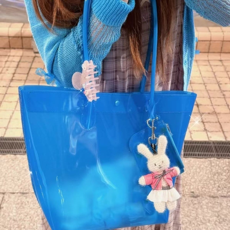 Large Jelly Shoulder Tote