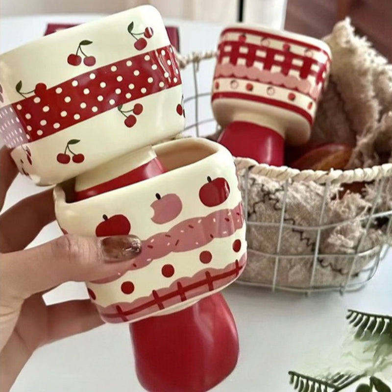 Ceramic Dessert Cup with Handle