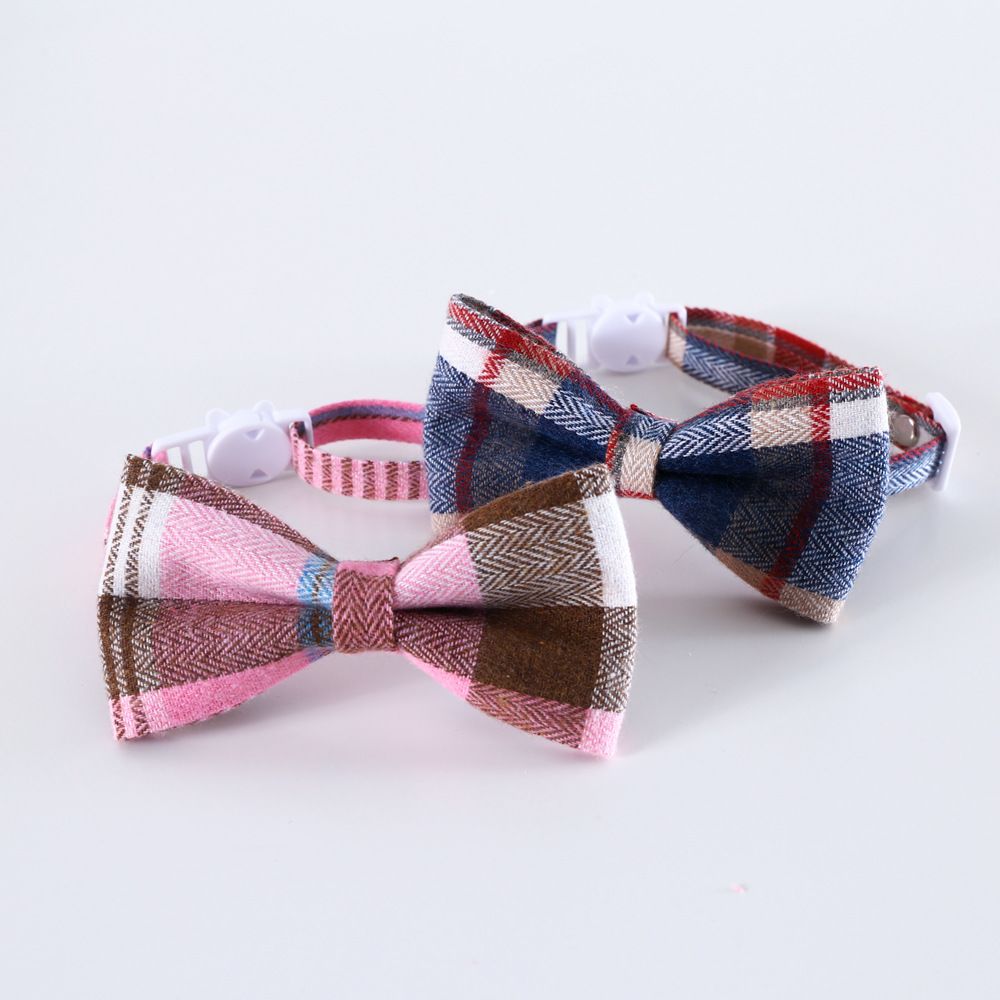 British Style Pet Bow Collar