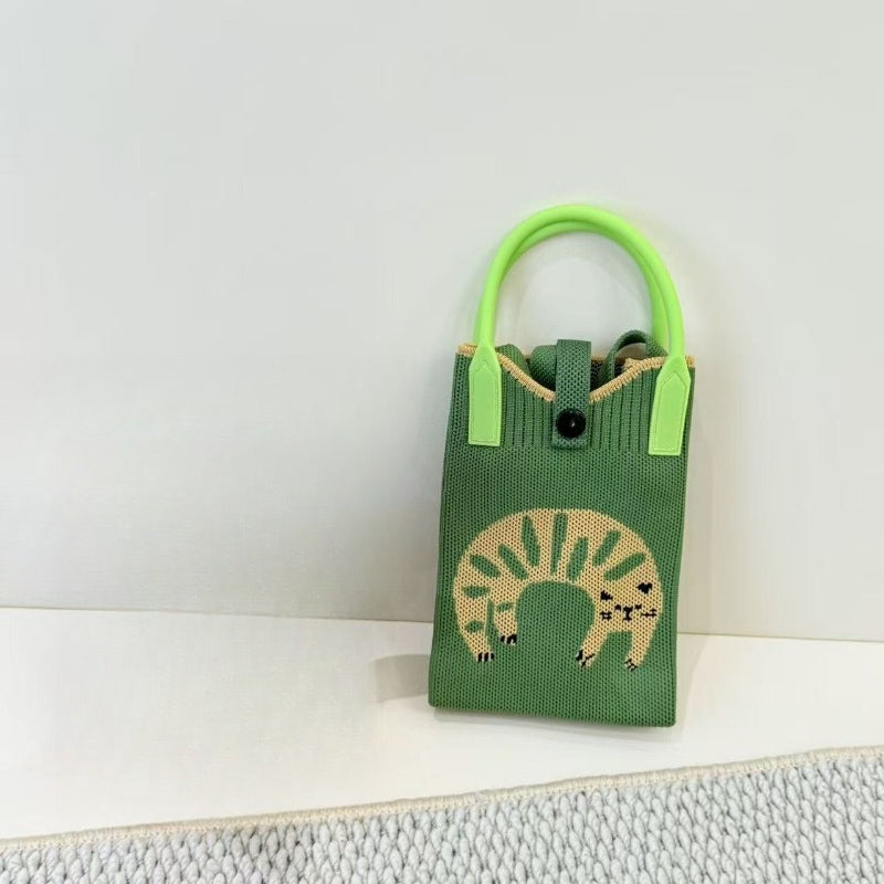 Knit Animal Phone Bag