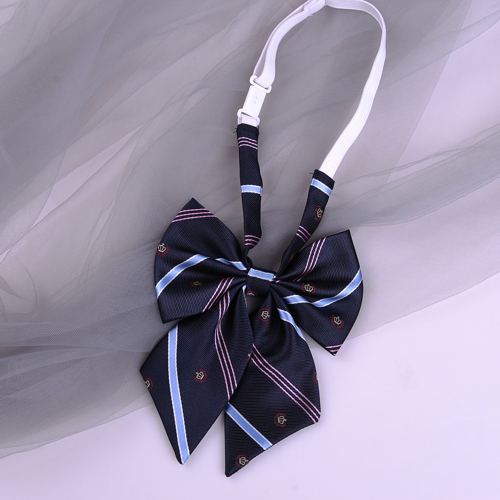 Striped School Uniform Bow Tie - Modomu