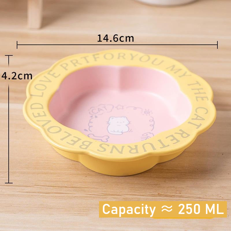 Elevated Ceramic Pet Food Bowl