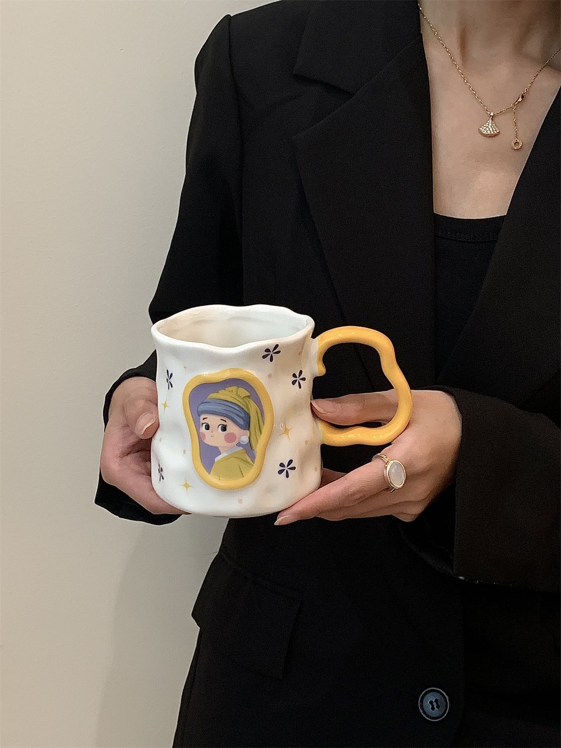 Retro Painting Ceramic Coffee Mug - Modomu