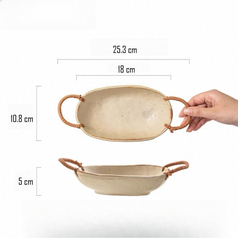 Oval Ceramic Serving Plate