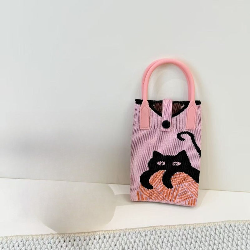Knit Animal Phone Bag
