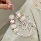 Beaded Phone Lanyard With Bow