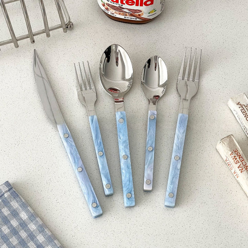 Marbled Handle Dinner Cutlery