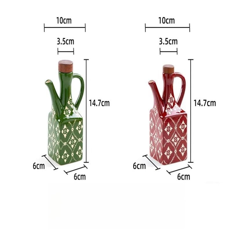 Tile Pattern Oil Cruet