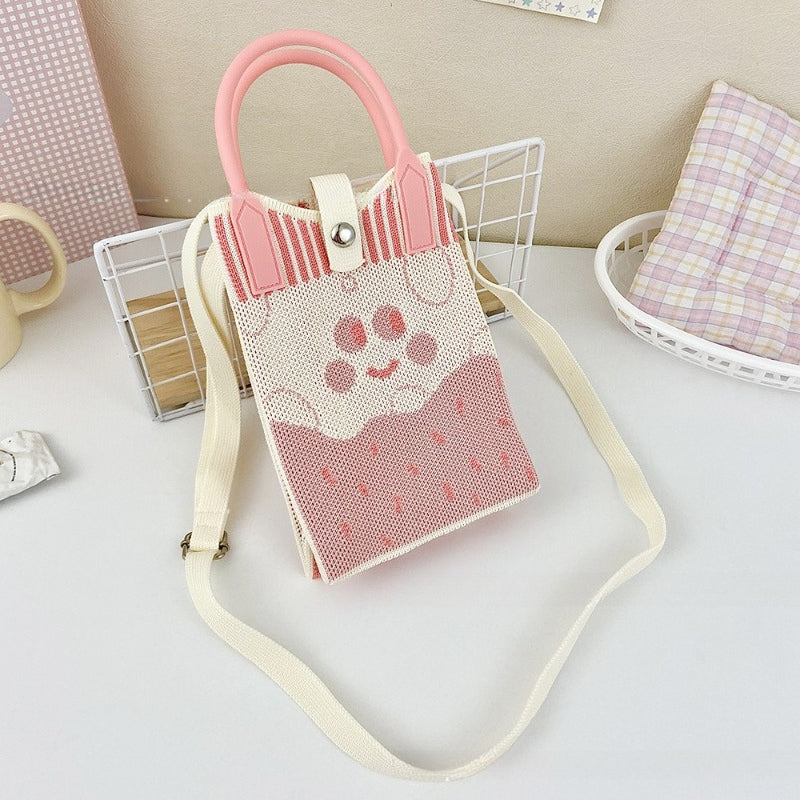 Knit Animal Phone Bag